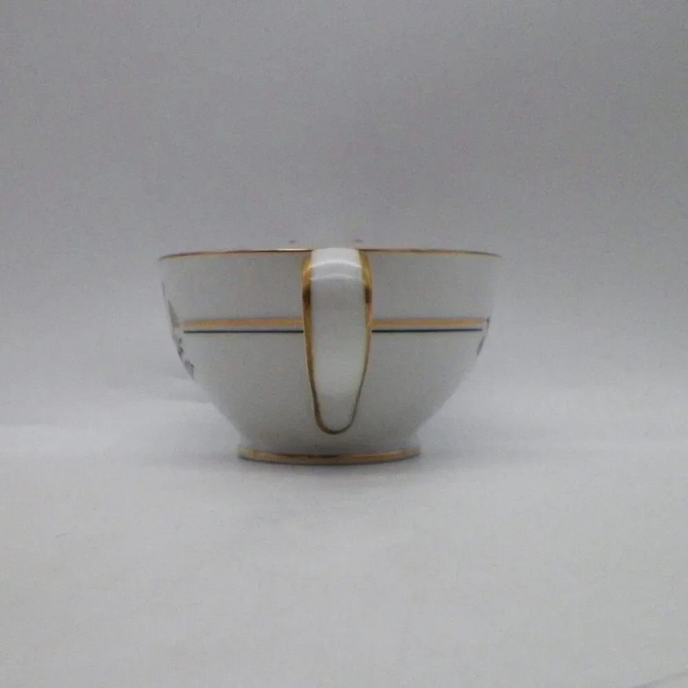 Lipper & Mann Queen Annes Lace Creamer & Sugar Bowl Fine China Japan MCM
